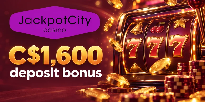 Legal casinos Jackpot City C$1,600 deposit bonus