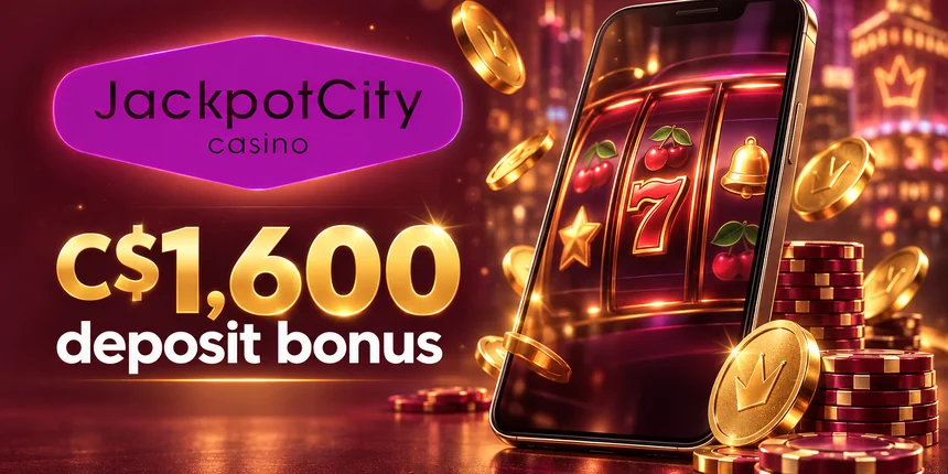 Mobile Casino Jackpot City C$1,600 deposit bonus