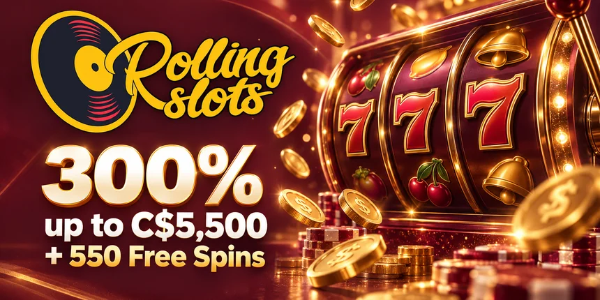 Trusted Casinos Rolling Slots 300% up to C$5,500 + 550 Free Spins