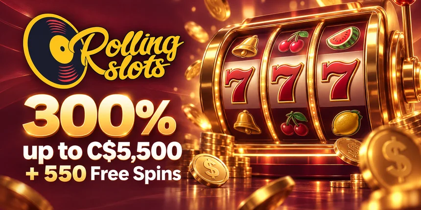Online Casino Rolling Slots 300% up to C$5,500 + 550 Free Spins