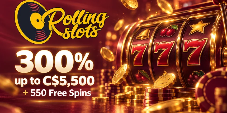Trusted Casinos Rolling Slots 300% up to C$5,500 + 550 Free Spins