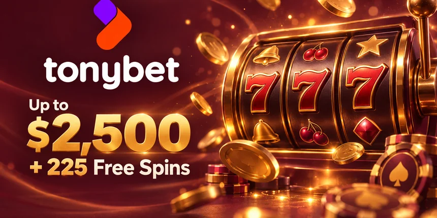 Casino Bonus Tonybet Up to $2,500 + 225 Free Spins