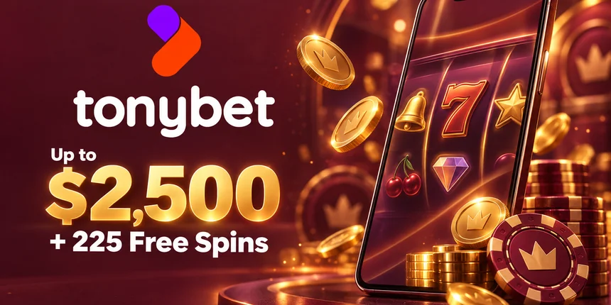 Mobile Casino Tonybet Up to $2,500 + 225 Free Spins